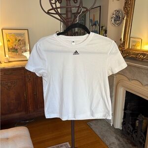 Adidas White Baby Tee